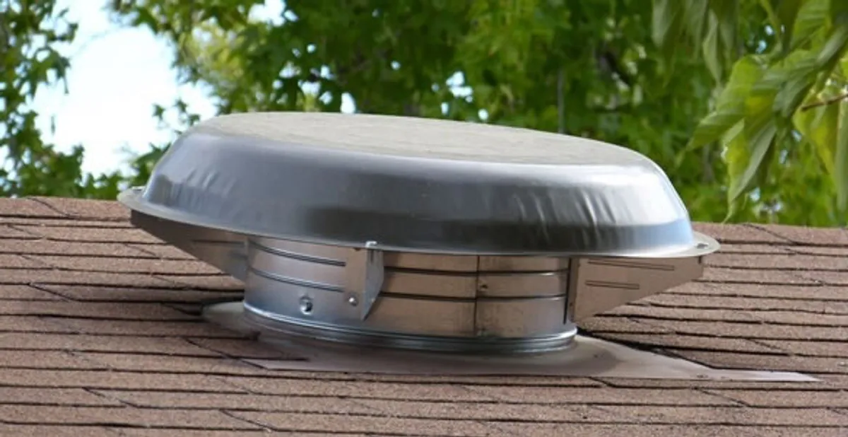 attic fan installation services with low-profile roof ventilation unit in Charleston, SC