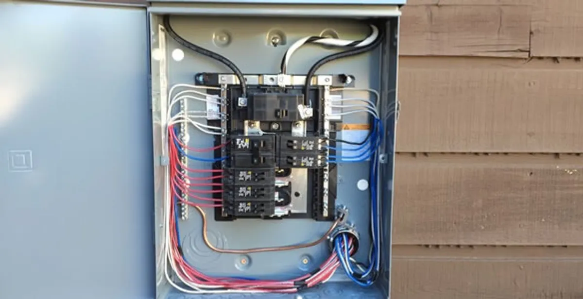 electrical panel upgrade service featuring newly installed electrical panel wired by licensed electricians in Charleston, SC