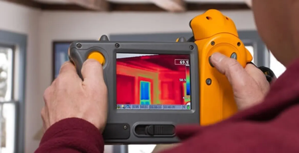 home energy audit service capturing thermal readings to analyze insulation and electrical efficiency in Charleston, SC