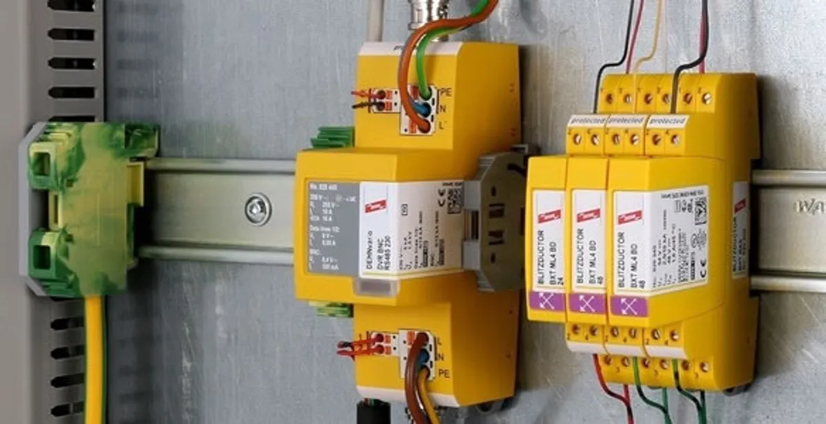 lightning surge protection system with surge suppressors installed by electrical service professionals in Charleston, SC