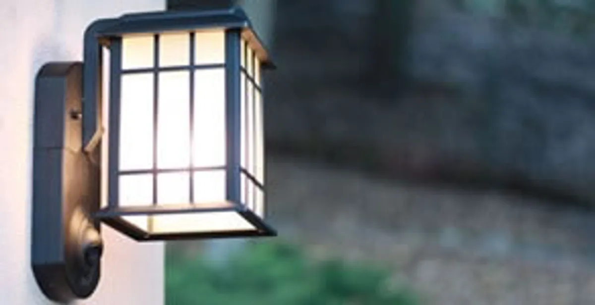 security light installation services with professionally mounted exterior wall light in Charleston, SC